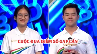 Cuộc đua điểm số gay cấn giữa nữ sinh Hải Phòng và nam sinh Lâm Đồng trong Đường lên đỉnh Olympia