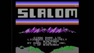 Slalom   NES Famicom gameplay