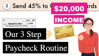 Our 3 Step Paycheck Routine | $20,000 Income | Couple Finances