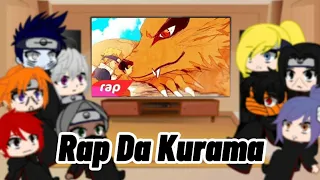 Akatsuki reagindo aõ rap da Kurama