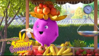 Loja de frutas | As Aventuras de Sunny Bunnies | Desenhos Animados Infantis