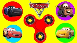 Cars 3 Movie Fastest Fidget Spinners Game with Paw Patrol Skye and Hatchimals