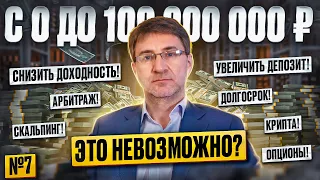 С 0 до 100 000 000 рублей. ЭТО НЕВОЗМОЖНО? Скальпинг, долгосрок, опционы, арбитраж. Выпуск №7.