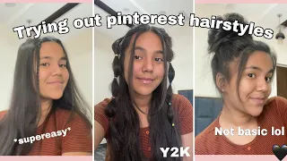 ✨Trying out pinterest 90’s hairstyles so you don’t have to✨