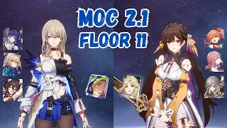 4 Star Only | Good time to build Physical & Fire characters | MoC 2.1 Floor 11 | Honkai: Star Rail