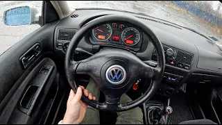 1998 Volkswagen Golf [1.6 100HP] | POV Test Drive #1009 Joe Black