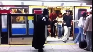 Darth Vader in Metro