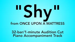 "Shy" from Once Upon a Mattress - 32-bar/1-minute Audition Cut Piano Accompaniment