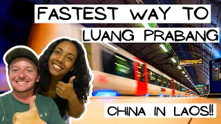 HOW TO TRAVEL FROM HUAY XAI - LUANG PRABANG | TAKE THE FAST TRAIN! | FIRST CLASS TRAIN IN ASIA??