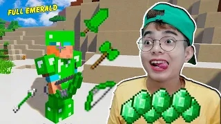 ThắnG Tê Tê Chế Tạo Tất Cả Mọi Thứ Bằng Ngọc Lục Bảo Trong Minecraft