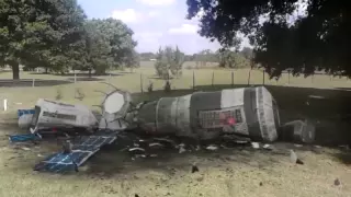 Satellite crashes in my backyard