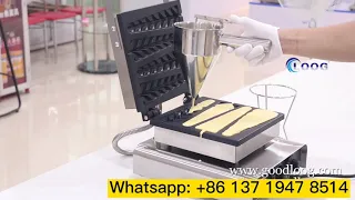 Lolly Waffle Stick Maker Christmas Tree Waffle Making Machine Commercial