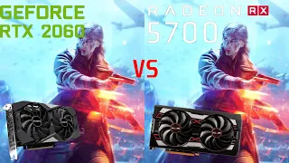 RTX 2060 vs RX 5700 Test in 8 games 1080p Max Settings