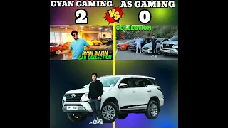 gyan gaming vs as gaming ❓( car collection ) 🚗 #shorts