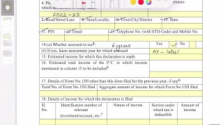 How to fill Form 15H (English) | Save TDS on FDs | Senior Citizens | Save Tax