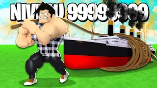 TIRER L'OBJET LE PLUS LOURD POSSIBLE ! - Roblox Strongman Simulator