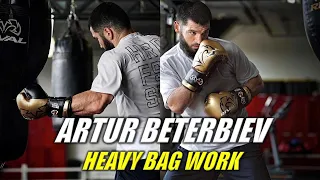 Artur Beterbiev Heavy Bag Work