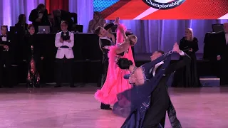 Valerio Colantoni and Anna Demidova dancing the Waltz at Manhattan Dance Championships 2023