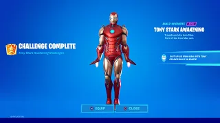 How to unlock Iron Man's Suit up emote in Fortnite! All Iron man Awakening Challenges