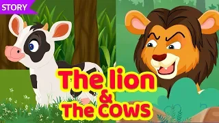 The Lion and The Cows | Stories For Kids | English Stories and Fairy Tales For Kids