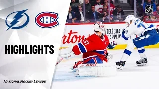 NHL Highlights | Lightning @ Canadiens 10/15/19