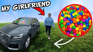 I PUT 50,000 BALLPIT BALLS IN HER CAR