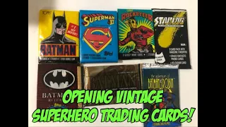 Opening Vintage Superhero Trading Cards!