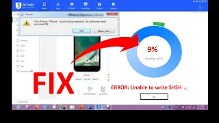 How to Fix Error Unable to Request SHSH on 3uTools when Flash iPhone.