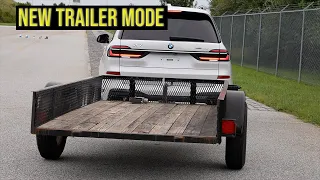 How to use the trailer mode in BMW X7