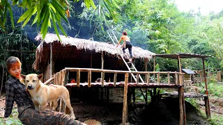 Full Video : Build a bamboo house, how to fix the old and dilapidated house with low cost.