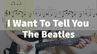 I Want To Tell You - The Beatles | guitar tab easy