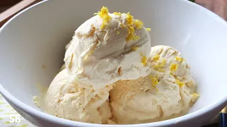 Lemon Ice Cream Recipe [No Machine] | Receta de helado de limón [Sin Maquina]