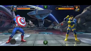 Captain America VS Cyclops (Blue Team) | Marvel Contest Of Champions