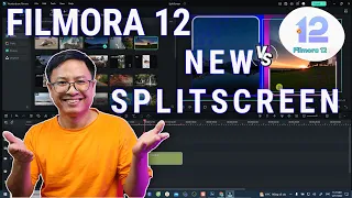 Filmora 12 New Split Screen Effects Tutorial For Beginners