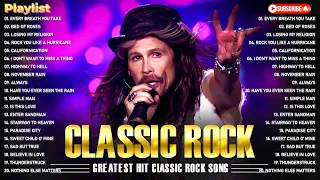 Classic Rock Songs 70s 80s 90s🔥Metallica, Queen,ACDC, U2,Bon Jovi,Aerosmith, Nirvana,Guns N'Roses