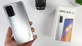 Oppo A74 5G Unboxing | Hands-On, Design, Unbox, AnTuTu Benchmark, Set Up new, Camera Test