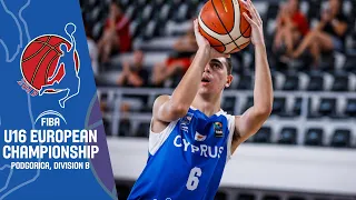 Cyprus v Slovakia - Full Game - FIBA U16 European Championship Division B 2019