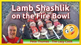 How to Cook Lamb Shashlik Kebabs | 28 inch Fire Bowl