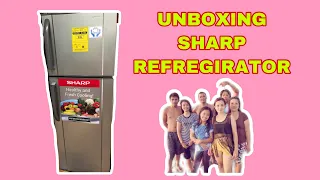 UNBOXING SHARP REFREGIRATOR A GIFT TO MY MOM FROM MY SISTER