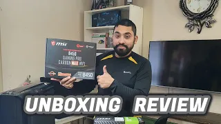 Msi B450 Gaming Pro Carbon Max Wifi Motherboard Unboxing And Review