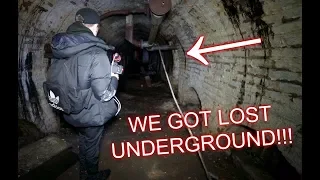 WE GOT LOST IN AN UNDERGROUND TUNNEL SYSTEM (HAUNTED?)