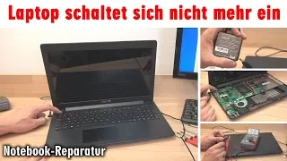 Notebook lässt sich nicht einschalten   Bildschirm bleibt schwarz