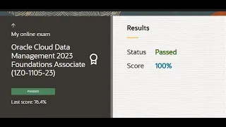 Oracle Cloud Data Management 2023 Foundations Associate (1Z0-1105-23) || [ With Explanation 🗣️