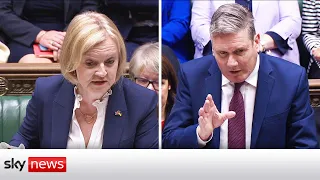 PMQs: Truss and Starmer clash over energy windfall tax