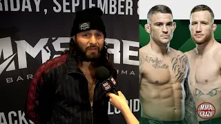 Jorge Masvidal predicts 'Domestic violence' on Justin Gaethje by Dustin Poirier at UFC 291