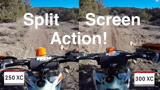 Split Screen 2017 KTM 250 vs 300 XC - Episode 231