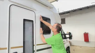 Fachgerechte Fenstermontage am Wohnmobil