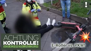 "ZUSAMMENGEKNALLT!" 💥 Unfall PKW vs. E-Roller! | Kabel Eins | Achtung Kontrolle