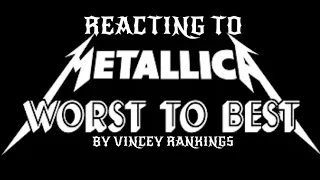 REACTING TO ANOTHER RANKING EVERY METALLICA SONG