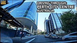 Driving in Perth: Driving Through Perth City Centre (Western Australia) - 4K Super HD